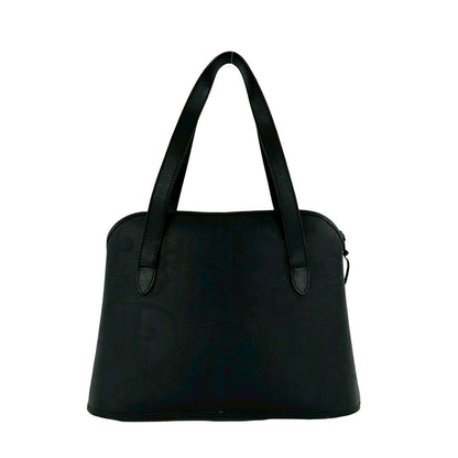 Dior Vintage Logo Leather Tote Mini Boston Bag Black — view 3