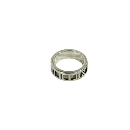 Tiffany & Co Atlas Narrow Ring 925 Silver — view 7