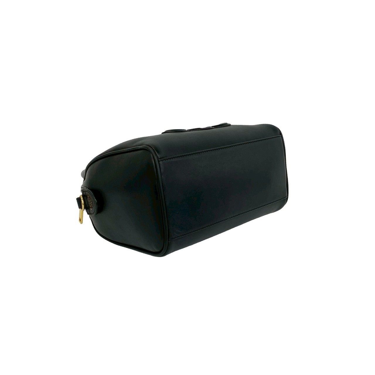 Celine Cuir Triomphe Small Boston Leather 2-Way Shoulder Bag Black — view 7