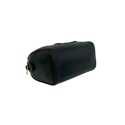 Celine Cuir Triomphe Small Boston Leather 2-Way Shoulder Bag Black — view 7
