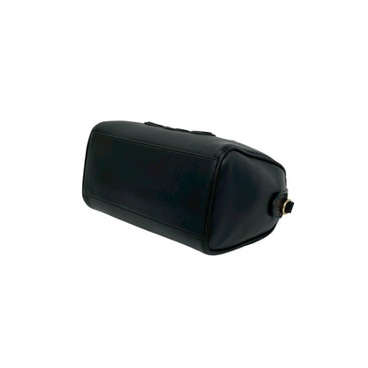 Celine Cuir Triomphe Small Boston Leather 2-Way Shoulder Bag Black — view 8