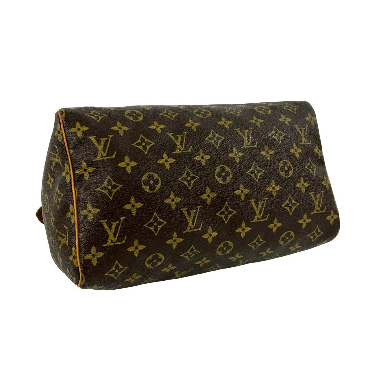 Louis Vuitton Vintage Speedy 30 Monogram Leather Boston Bag Brown — view 7