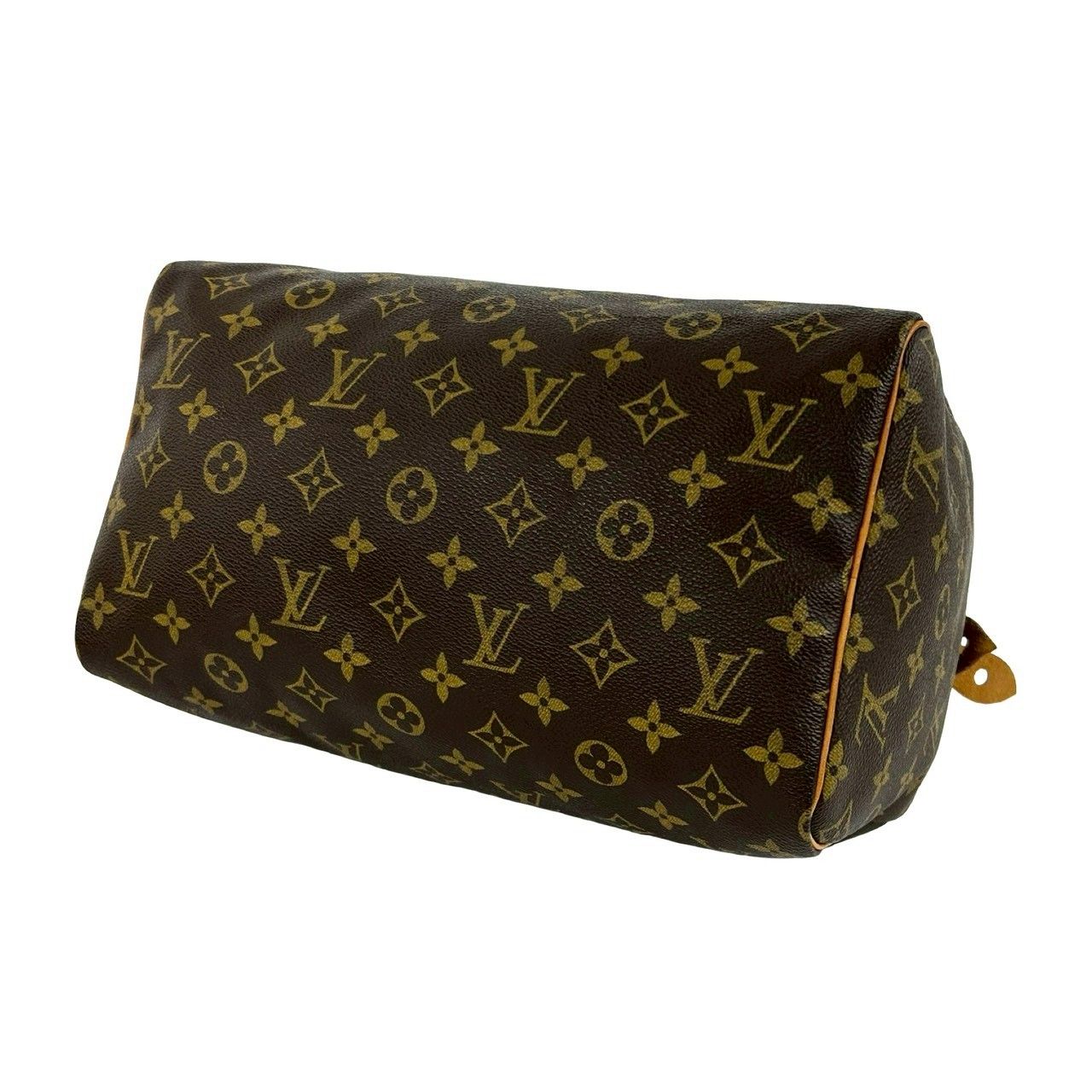 Louis Vuitton Vintage Speedy 30 Monogram Leather Boston Bag Brown — view 8
