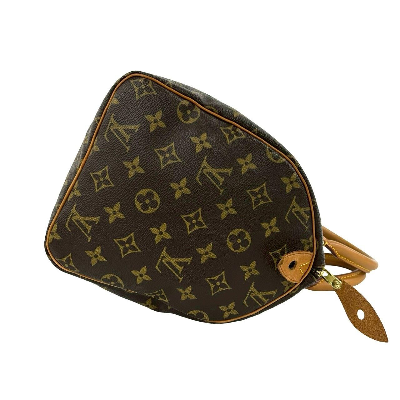 Louis Vuitton Vintage Speedy 30 Monogram Leather Boston Bag Brown — view 6