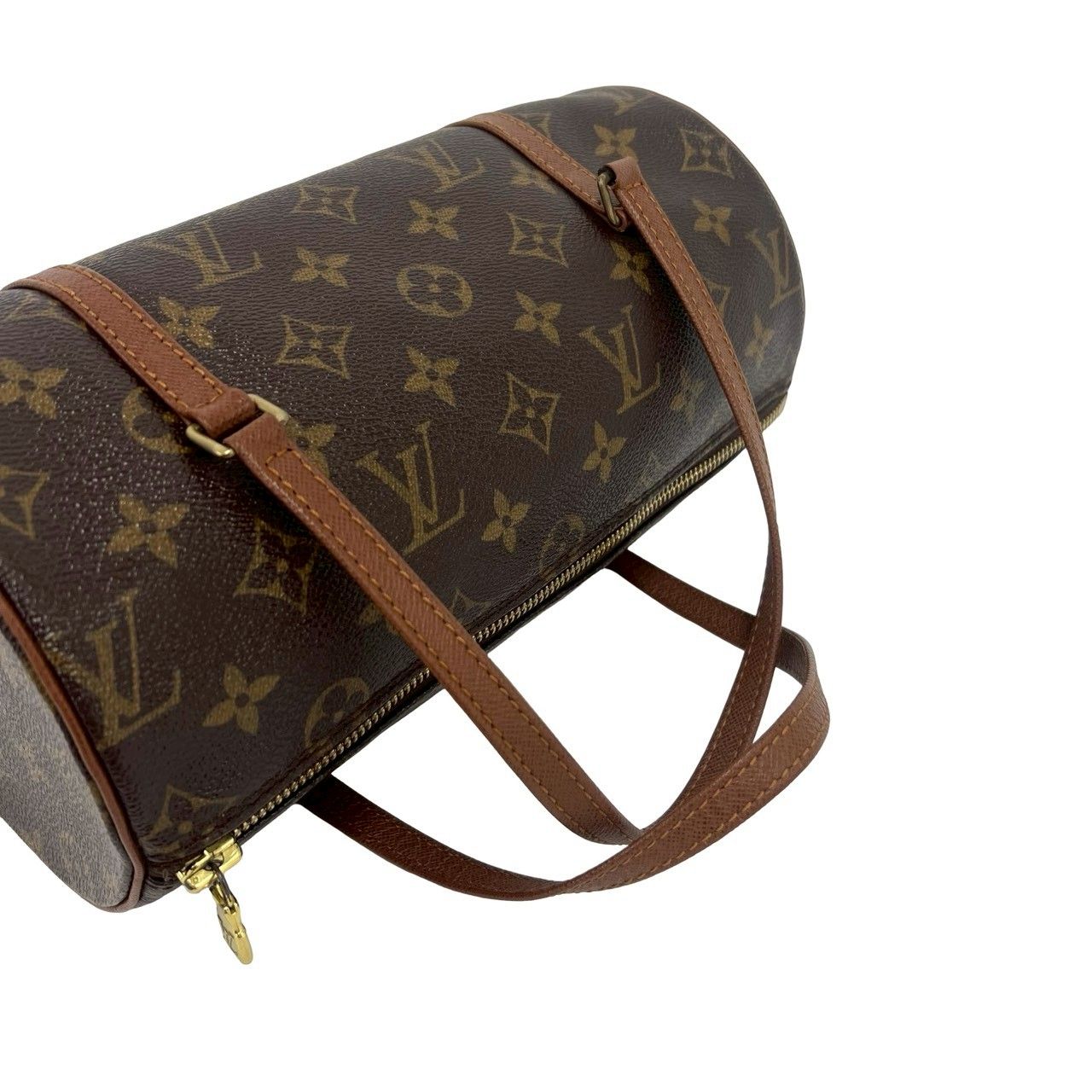 Louis Vuitton Papillon Monogram Pattern Leather Mini Boston Bag Brown — view 4