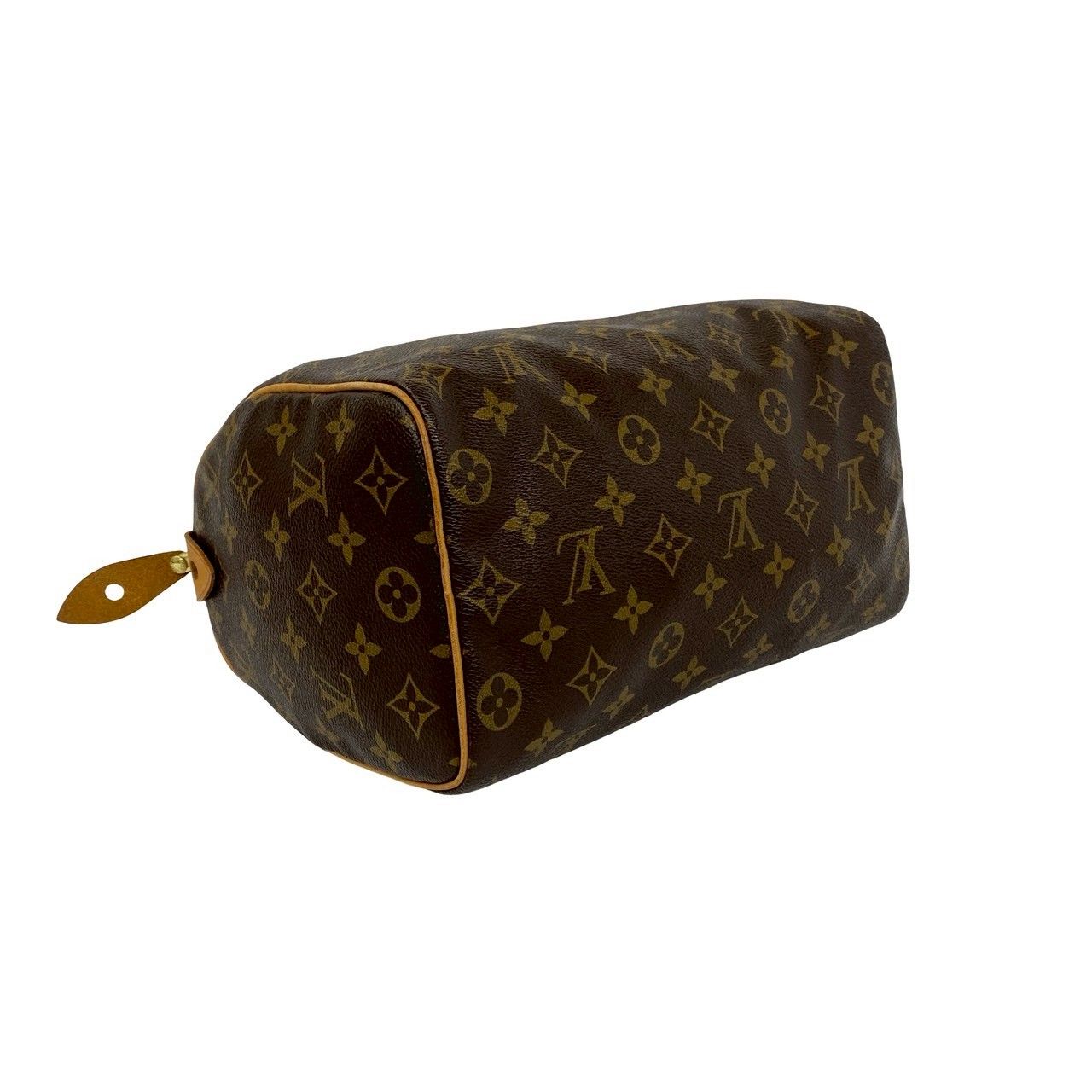 Louis Vuitton Vintage Speedy 25 Monogram Leather Mini Boston Bag Brown — view 7