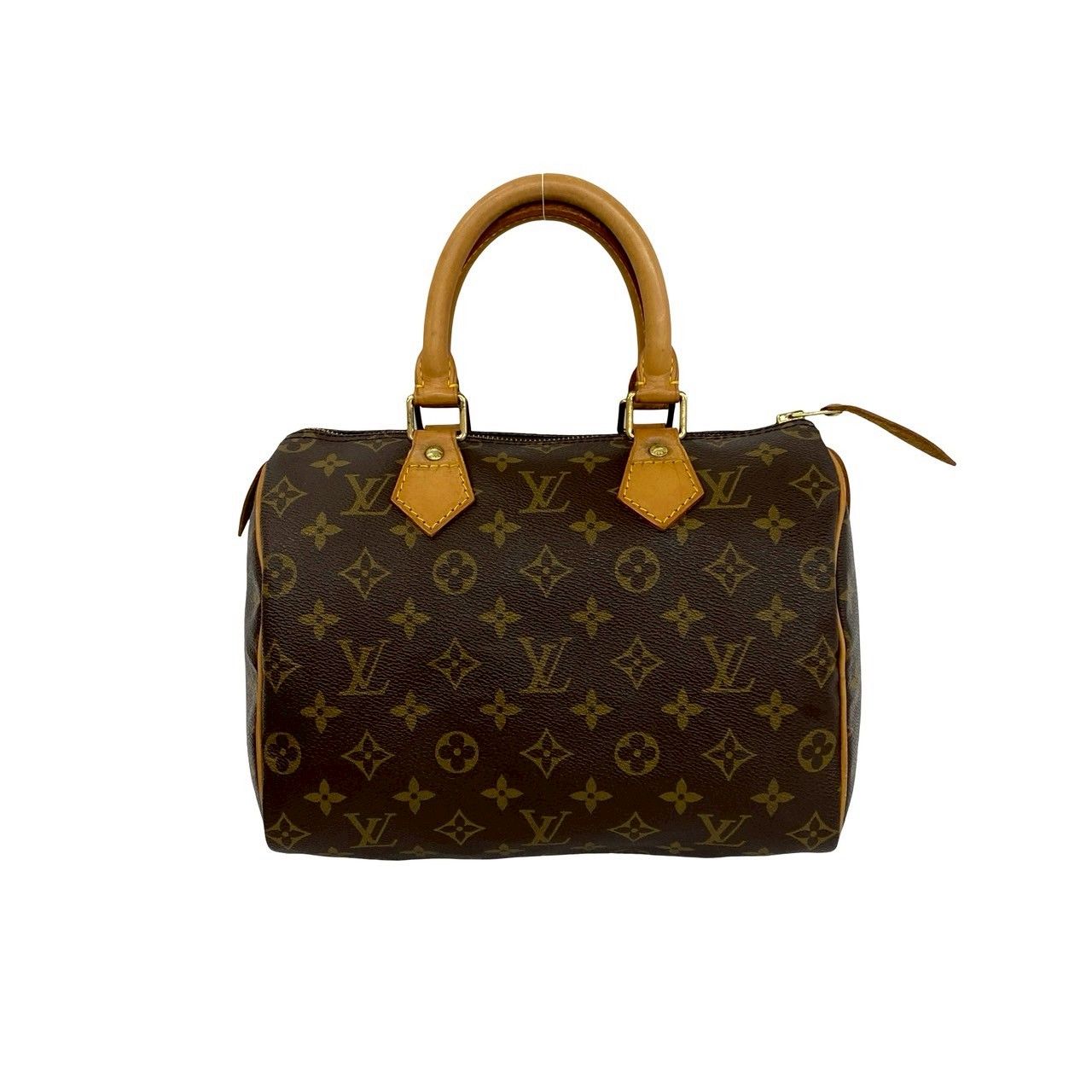 Louis Vuitton Vintage Speedy 25 Monogram Leather Mini Boston Bag Brown — view 3