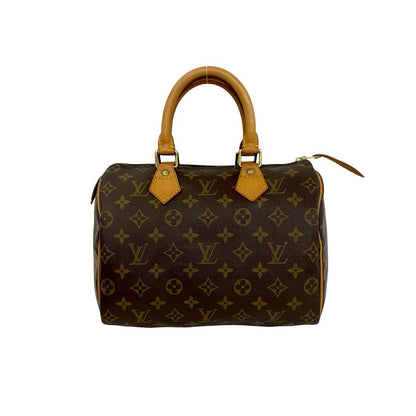 Louis Vuitton Vintage Speedy 25 Monogram Leather Mini Boston Bag Brown — view 3