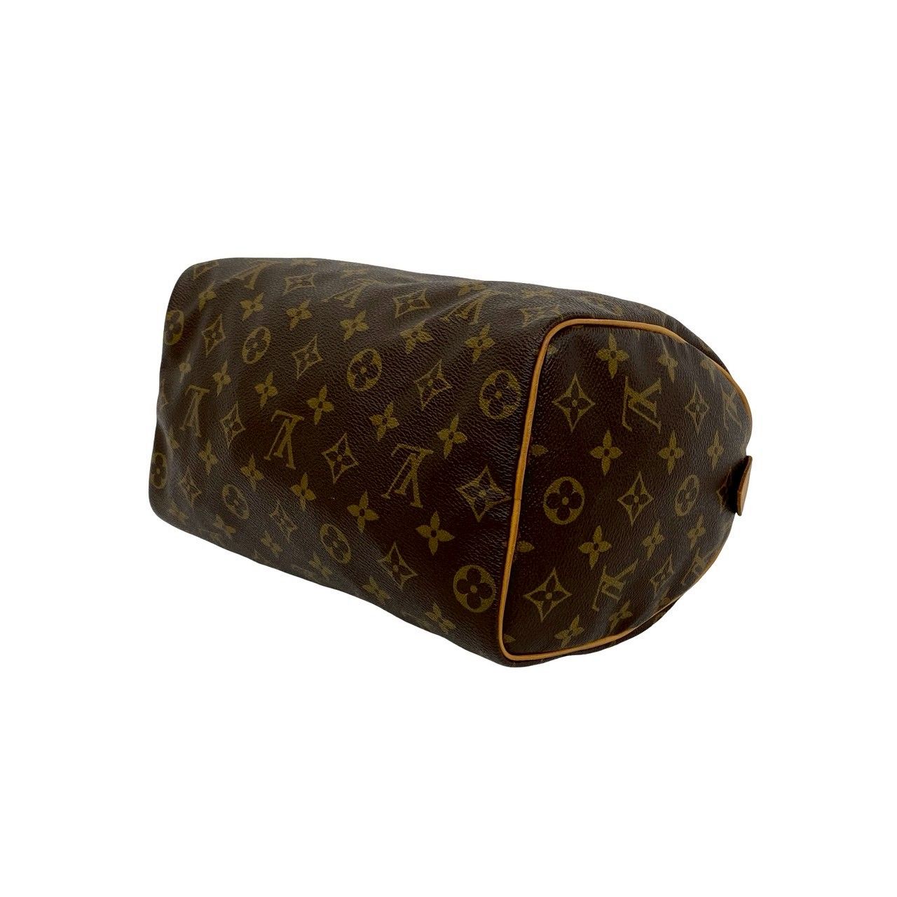 Louis Vuitton Vintage Speedy 25 Monogram Leather Mini Boston Bag Brown — view 8