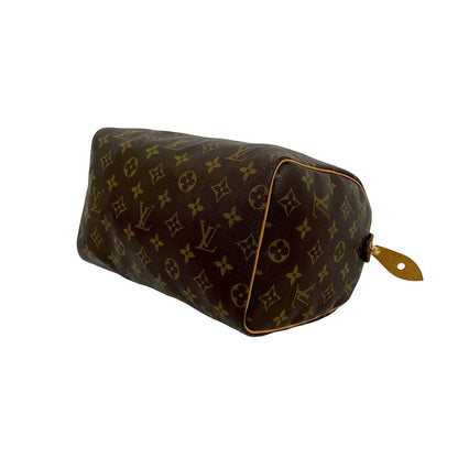 Louis Vuitton Speedy 25 Vintage Monogram Leather Mini Boston Bag Brown — view 8