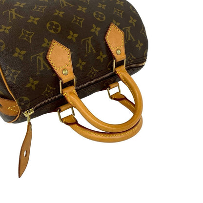 Louis Vuitton Speedy 25 Vintage Monogram Leather Mini Boston Bag Brown — view 4