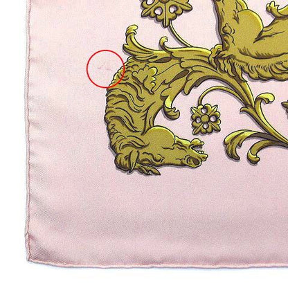 Hermes Carre 90 Silk Scarf Walk Long Chien Promenade Longchamps Pink — view 5