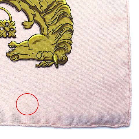 Hermes Carre 90 Silk Scarf Walk Long Chien Promenade Longchamps Pink — view 3