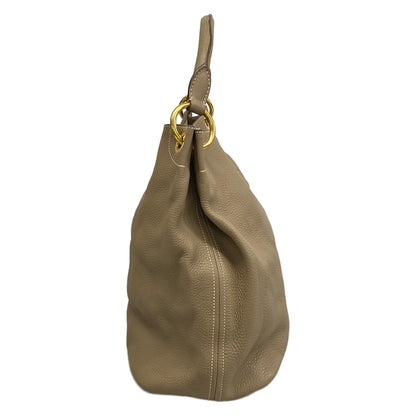 Prada Shoulder Bag Vitello Dyno Beige Leather — view 2