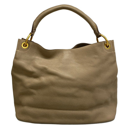 Prada Shoulder Bag Vitello Dyno Beige Leather — view 3