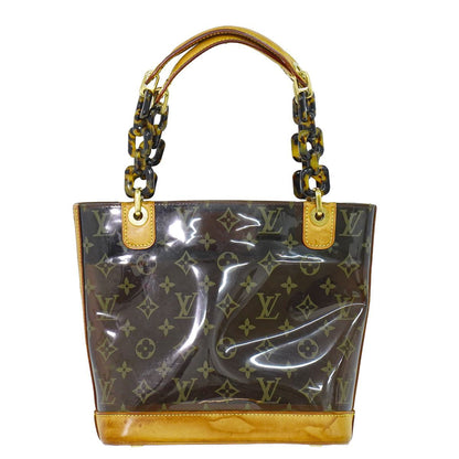 Louis Vuitton LV Cover Ambre PM Monogram Vinyl Tote Clear Brown