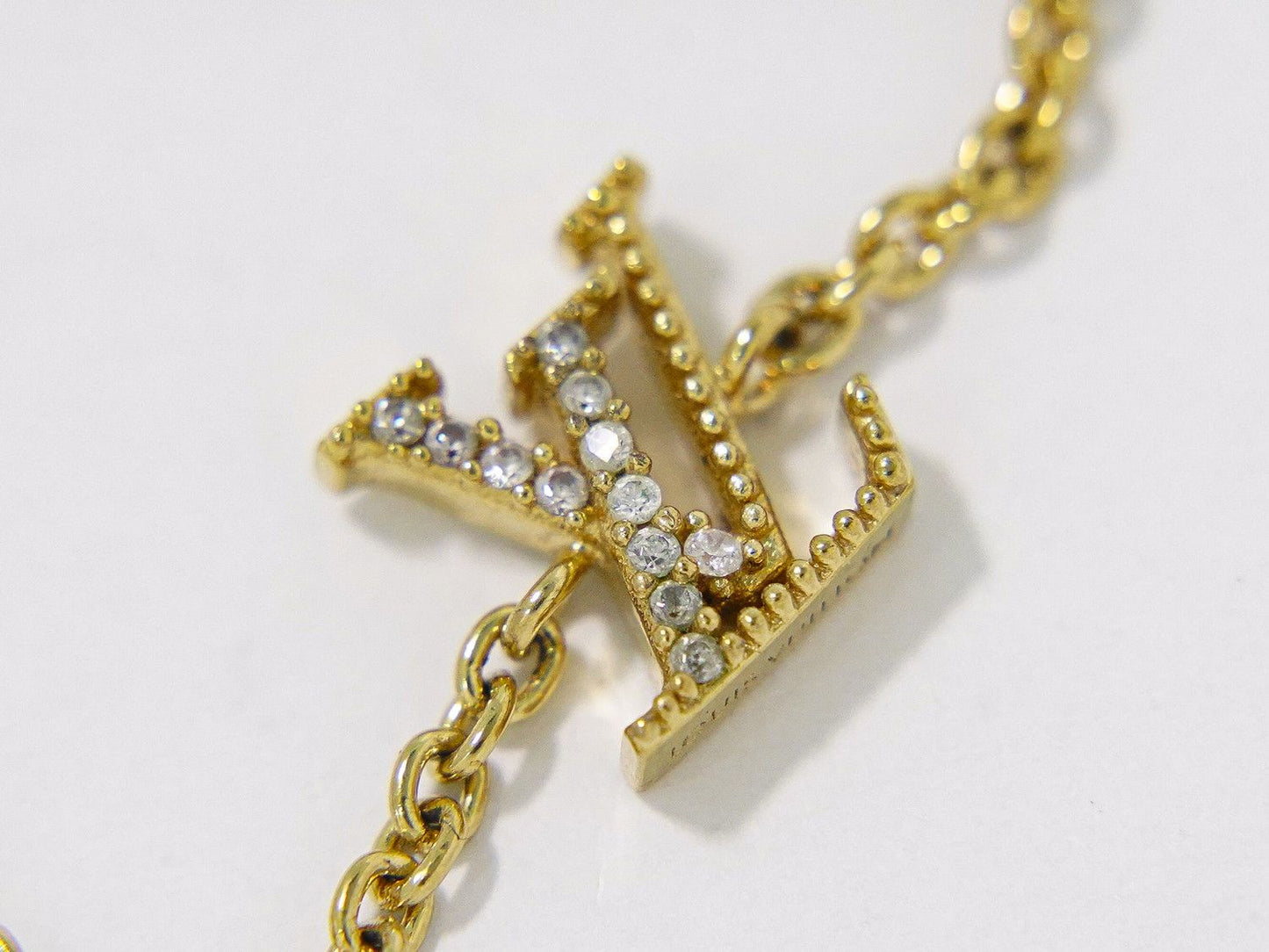 Louis Vuitton Bracelet LV Iconic Rhinestone Gold Plated — view 6