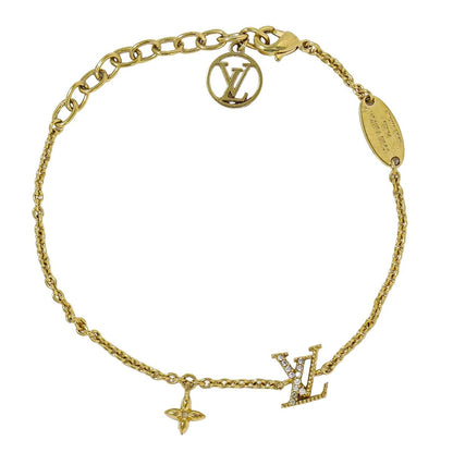 Louis Vuitton Bracelet LV Iconic Rhinestone Gold Plated