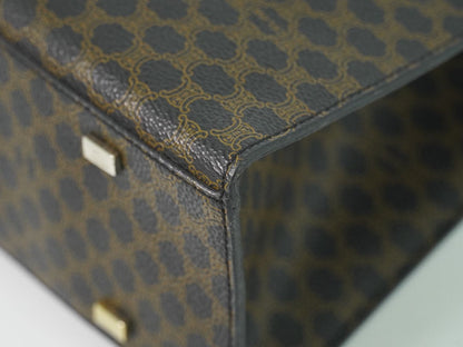 Celine Macadam Handbag Black Brown Bag — view 7