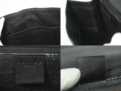 Celine Macadam Handbag Black Brown Bag — view 9