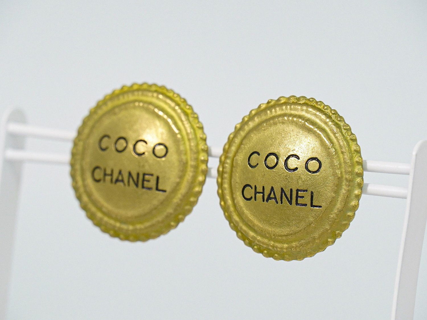 Chanel Coco Logo Earrings Gold Plated — view 6