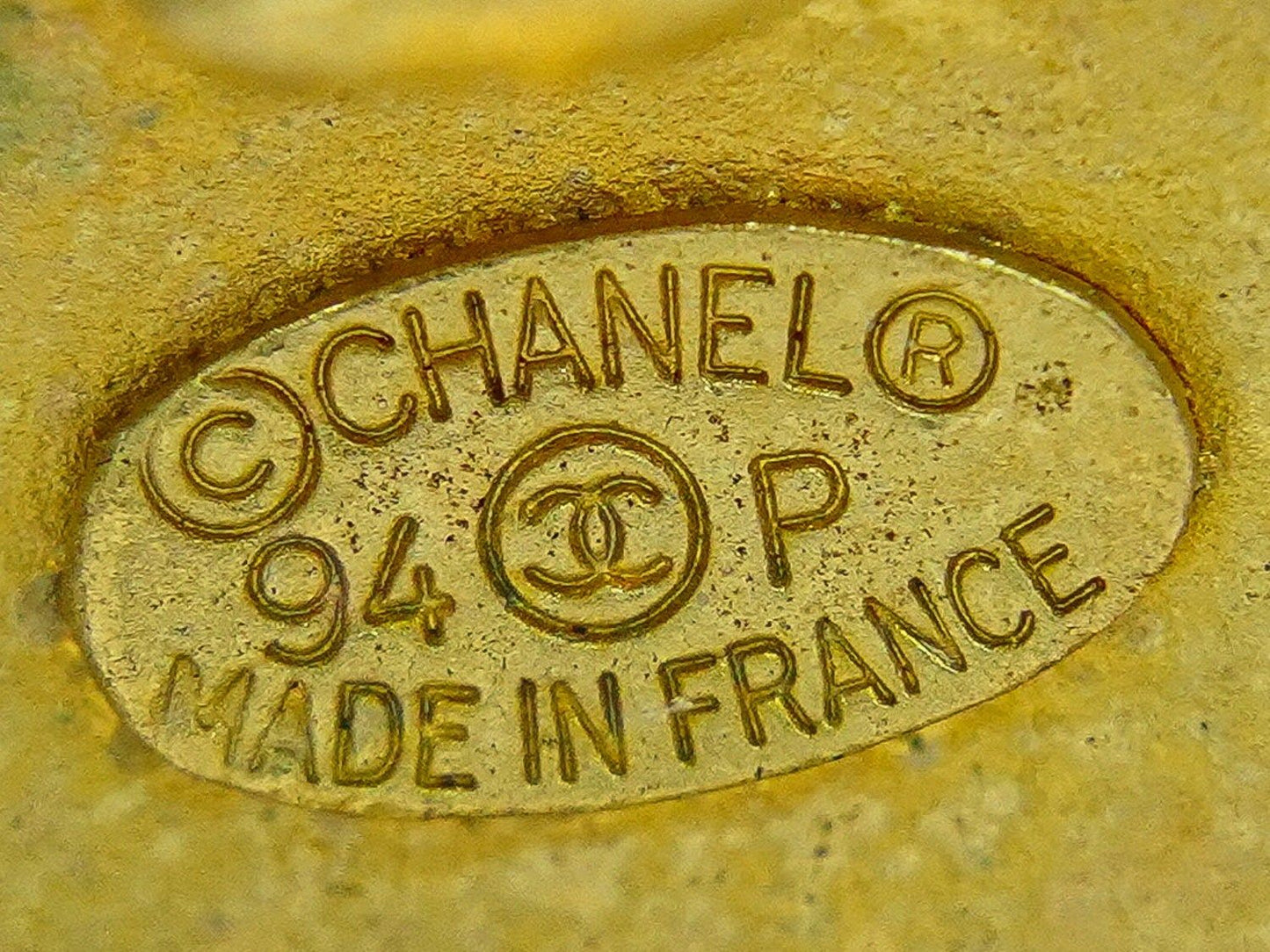 Chanel Coco Logo Earrings Gold Plated — view 9