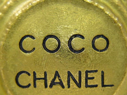 Chanel Coco Logo Earrings Gold Plated — view 8