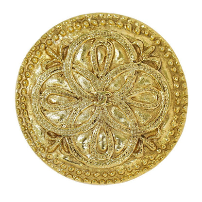 Chanel CC Logo Brooch Gold Plated