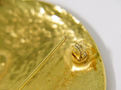Chanel CC Logo Brooch Gold Plated — view 3