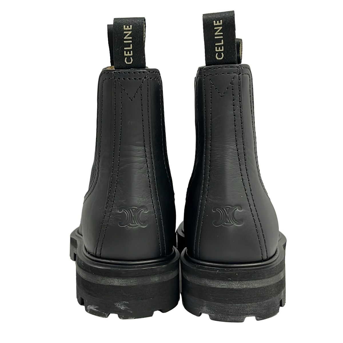 Celine Short Boots 36 Black Side Gore Leather — view 3