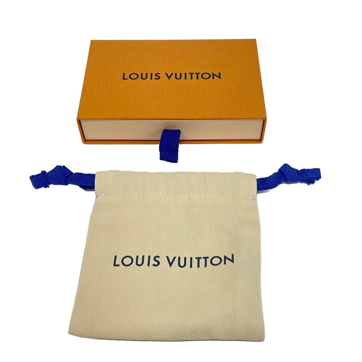 Louis Vuitton Bracelet Blue Pearl Heart Leather Black White Gold — view 5
