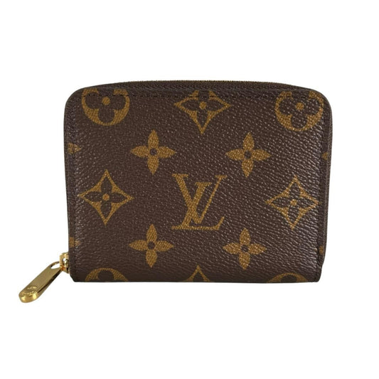 Louis Vuitton Monogram Coin Case Zippy Purse Brown