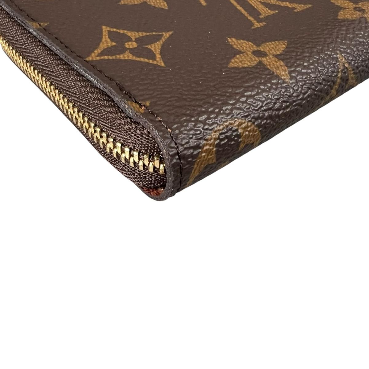 Louis Vuitton Monogram Coin Case Zippy Purse Brown — view 8