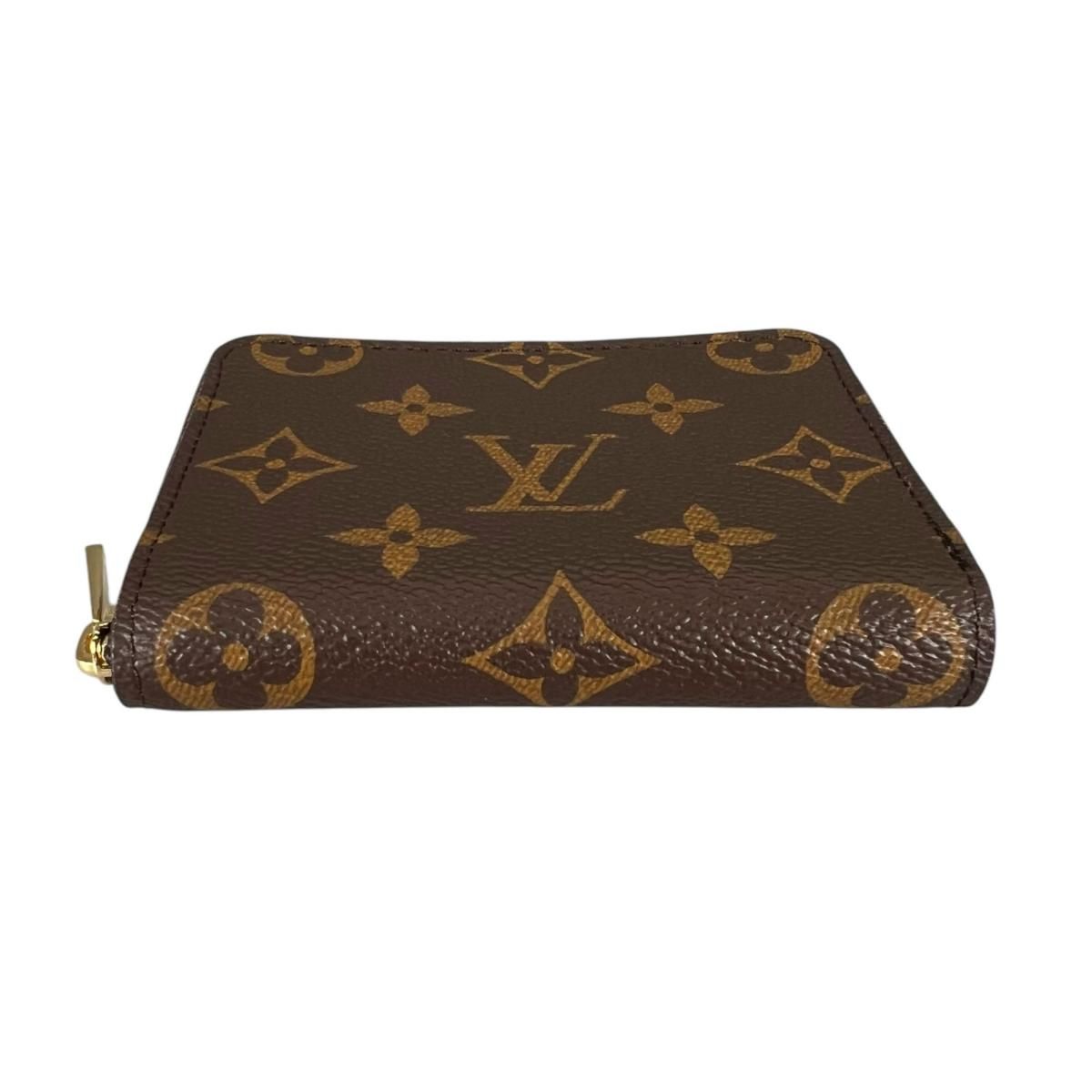 Louis Vuitton Monogram Coin Case Zippy Purse Brown — view 4