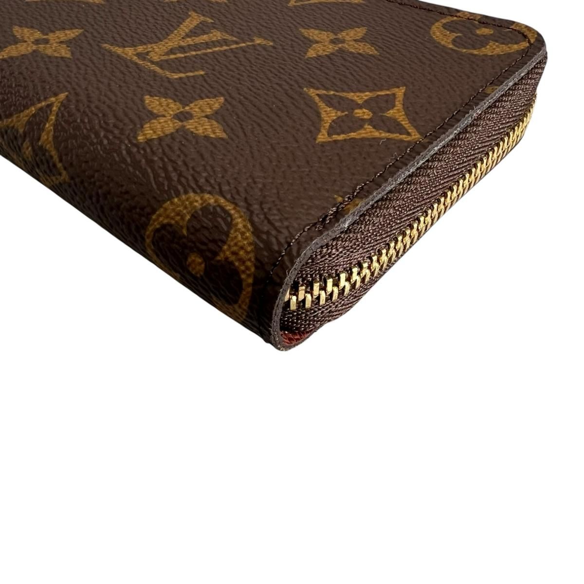 Louis Vuitton Monogram Coin Case Zippy Purse Brown — view 5