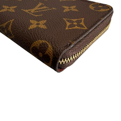 Louis Vuitton Monogram Coin Case Zippy Purse Brown — view 5
