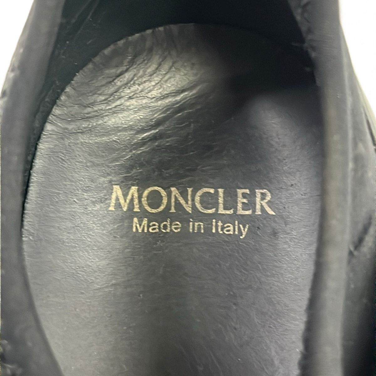 Moncler Sneakers 41 Black Leather — view 5