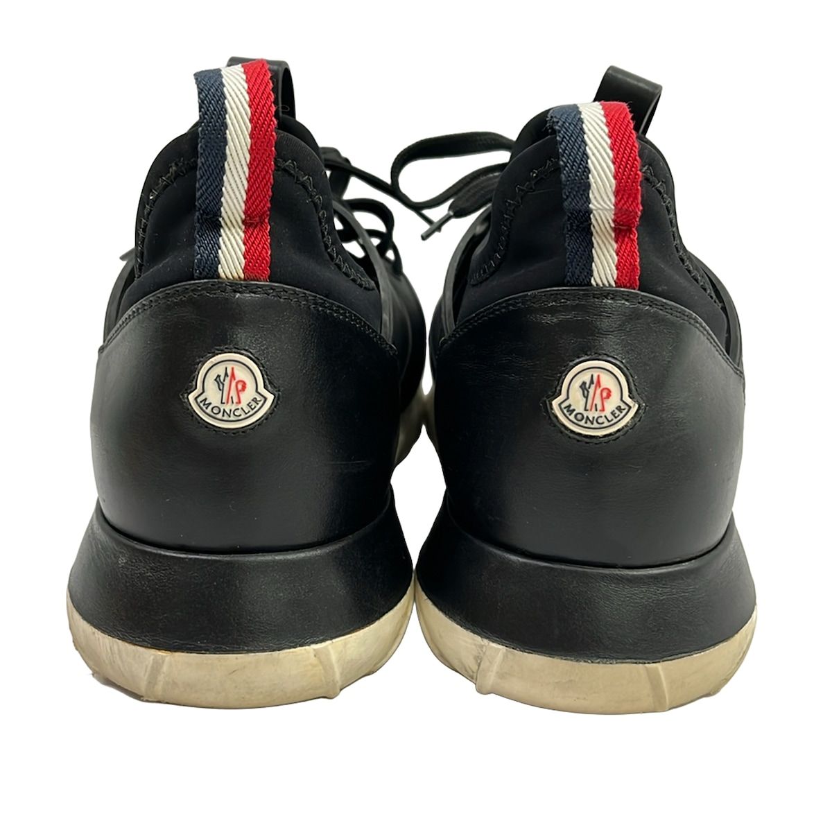 Moncler Sneakers 41 Black Leather — view 3