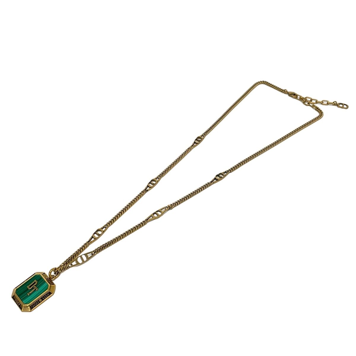 Dior Necklace Gold Malachite Denim Tears — view 2