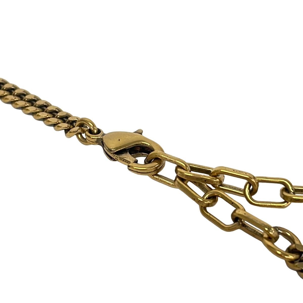 Dior Necklace Gold Malachite Denim Tears — view 4