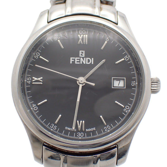 Fendi Round Watch Silver