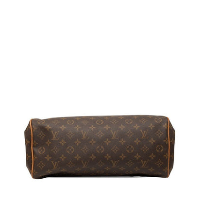 Louis Vuitton Monogram Mont Gray GM Shoulder Bag Tote Brown Leather — view 3
