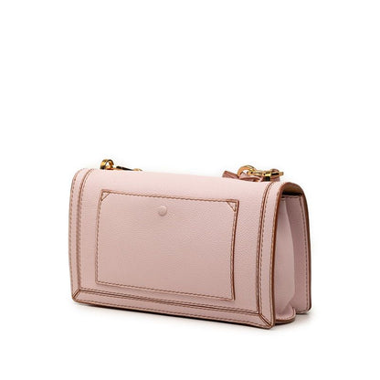 Loewe Barcelona Chain Shoulder Bag Cross Pink Leather — view 2