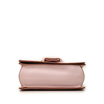 Loewe Barcelona Chain Shoulder Bag Cross Pink Leather — view 3