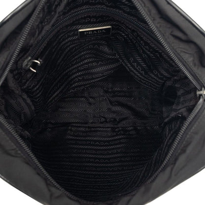Prada Crossbody Shoulder Bag Black Nylon — view 4