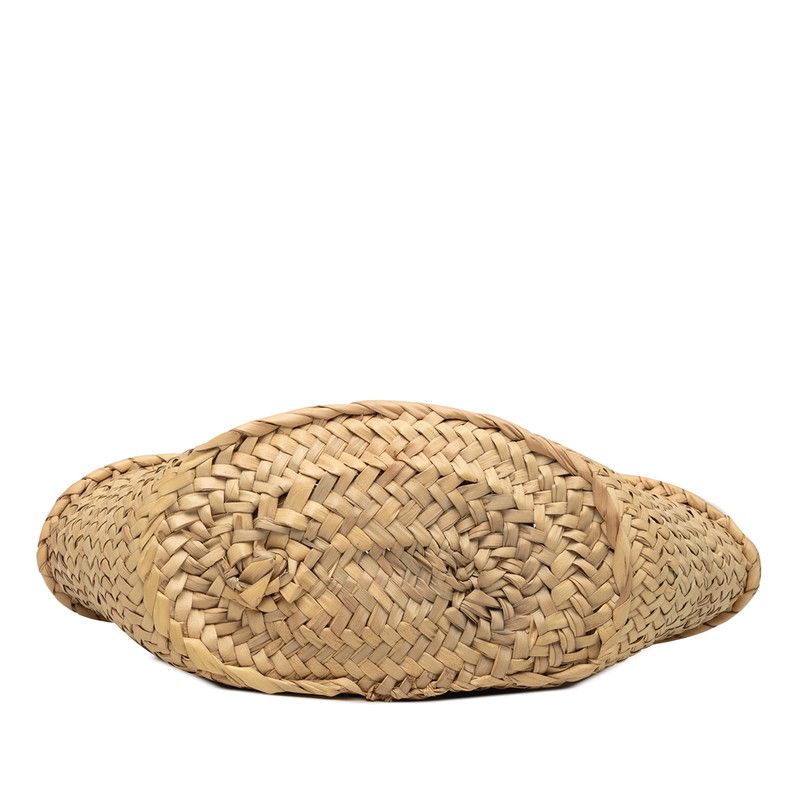 Loewe Anagram Basket Bag Small Handbag Palm Leaf Braided Brown Beige Raffia — view 3