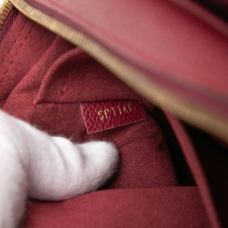 Louis Vuitton Monogram Alma Bag Into Bag Handbag Bordeaux Leather — view 6