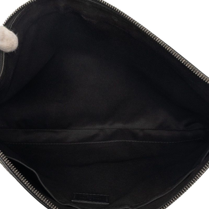 Louis Vuitton Monogram Shadow Pochette Discovery Clutch Noir Black Leather — view 4