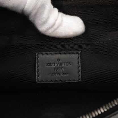 Louis Vuitton Monogram Shadow Pochette Discovery Clutch Noir Black Leather — view 5