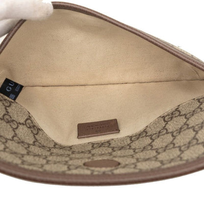 Gucci GG Supreme Sherry Line Neo Vintage Belt Bag Brown Beige Leather — view 4